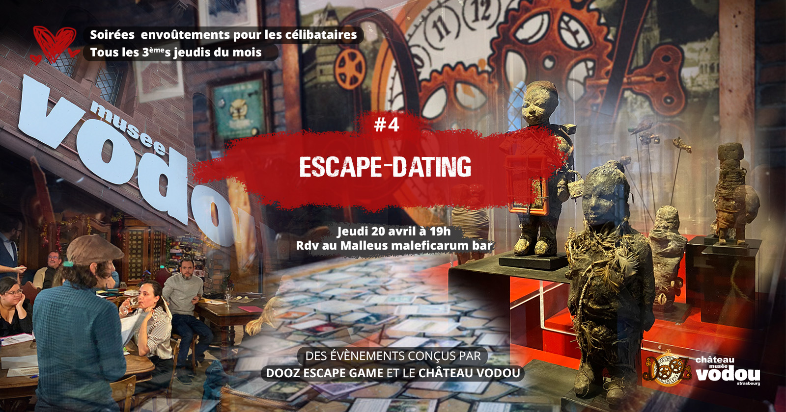 Image event - Escape Dating - Soirée envoûtement #4, réservée aux célibataires