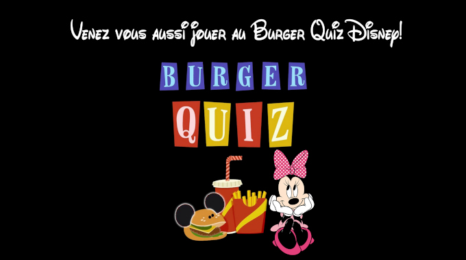 Burger Quiz Disney